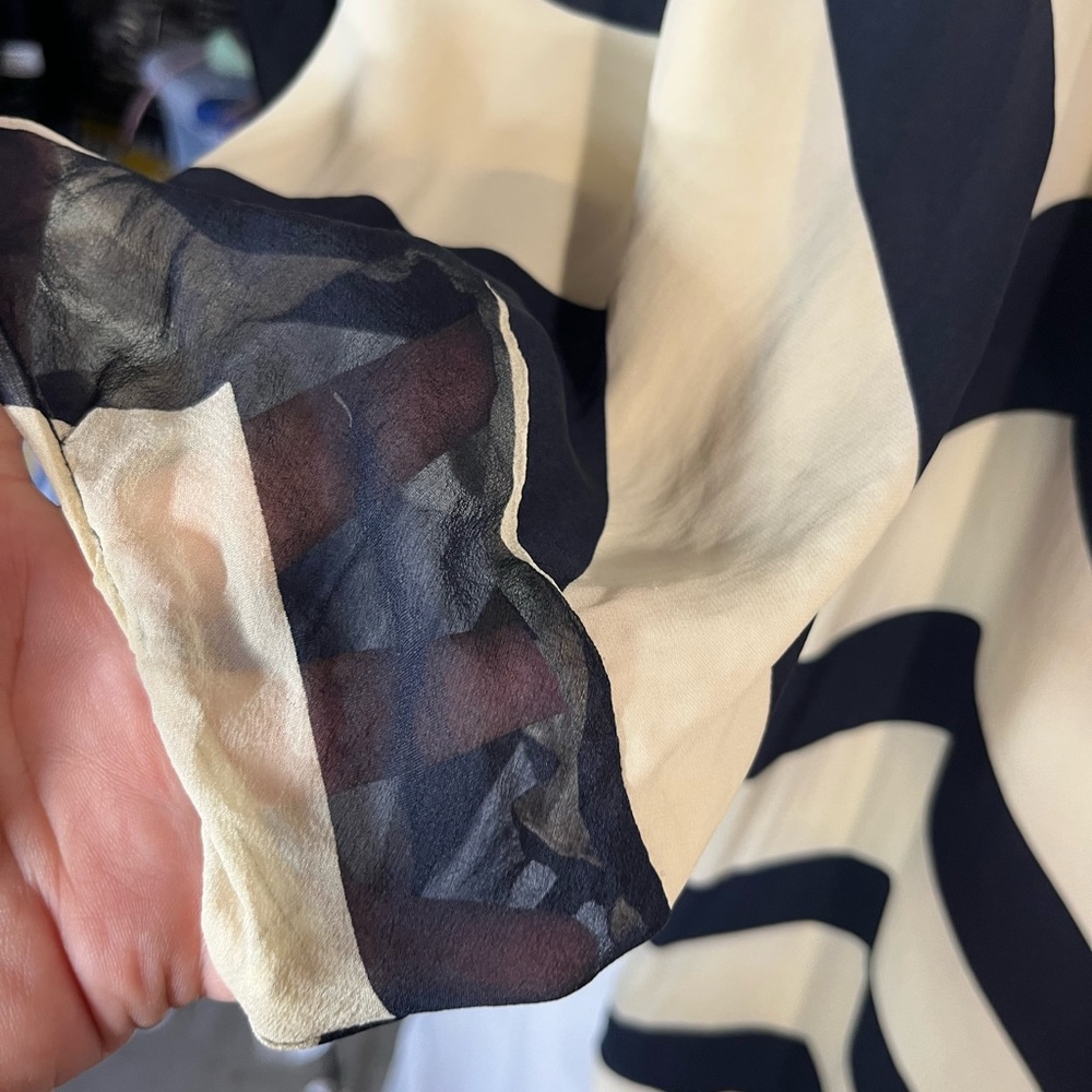 Avant-Garde Diane von Furstenburg silk Op-Art Psychedelic mini dress - Picture 8 of 9